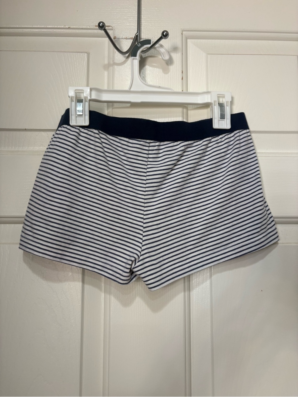 Brandy Melville Navy & White Striped Lounge Shorts - Picture 2 of 3